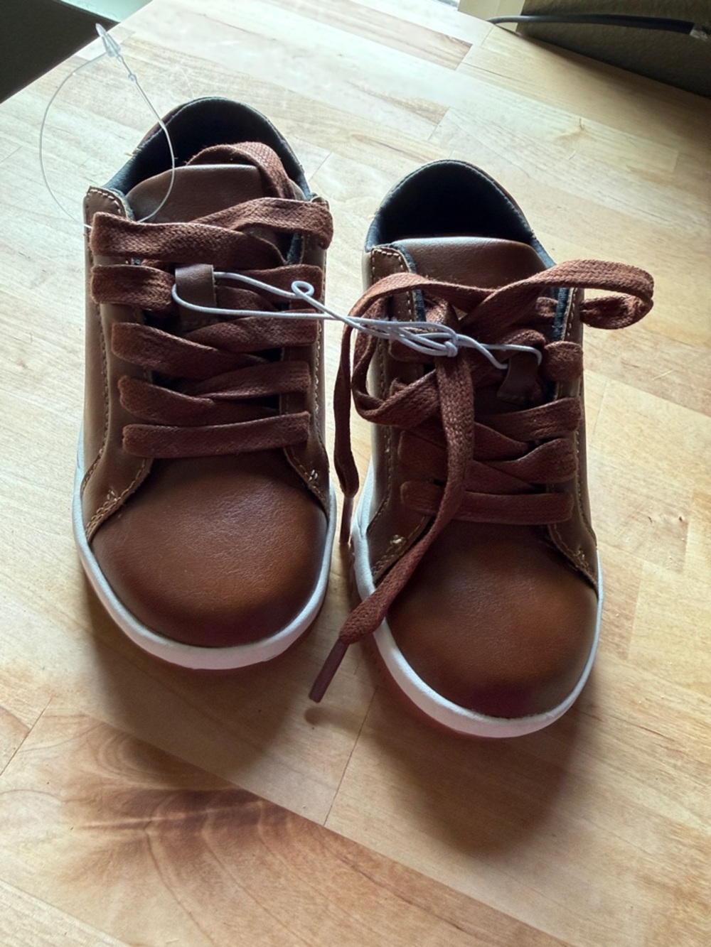 Kenneth Cole Brown Kids Dress Sneakers